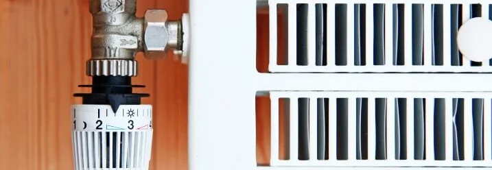 Heizkörperthermostat an Heizung